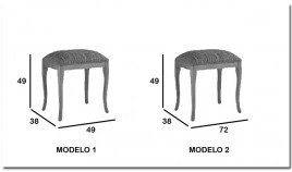 Taburete de comedor tapizado fabricada en madera de haya Ref MCR153000