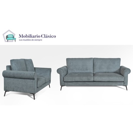 Sofá Clásico disponible en 4, 3, 2 y 1 Plazas Ref MCPT43000