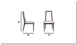 Silla clásica de comedor fabricada en madera de haya Ref MCBU28000