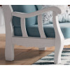 MCJI10033 Sofá estilo provenzal fabricado en madera de pino disponible en 3, 2 y 1 Plazas