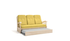 MCJI10035 Sofá Cama Nido de estilo provenzal fabricado en madera de pino