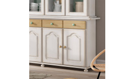 Aparador con vitrina fabricado en madera de Pino Ref MCJI10038