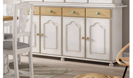 Aparador con librería fabricado en madera de Pino Ref MCJI10039