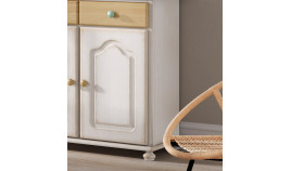 Aparador con librería fabricado en madera de Pino Ref MCJI10039