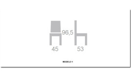 Silla provenzal fabricada en madera de pino Ref MCJI10042