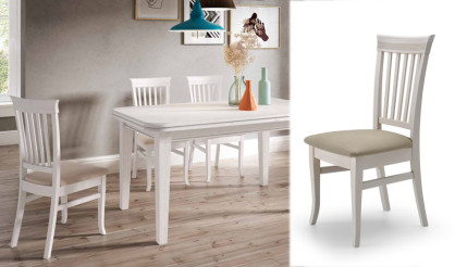 Silla provenzal fabricada en madera de pino Ref MCJI10042