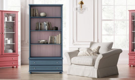 Librero provenzal fabricado en madera de Pino Ref MCJI10044