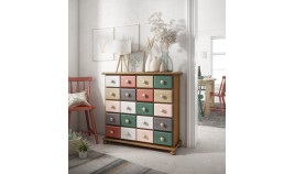 Mueble provenzal con cajones fabricado en madera de Pino Ref MCJI10046