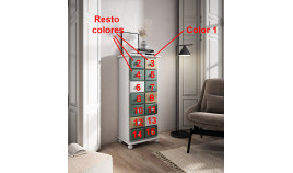 Mueble con cajones estilo provenzal fabricado en madera de Pino Ref MCJI10047