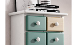 Mueble con cajones estilo provenzal fabricado en madera de Pino Ref MCJI10047