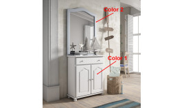 Mueble taquillón con espejo estilo provenzal Ref MCJI10048