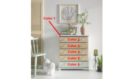 Taquillón con cajones estilo provenzal fabricado en madera Ref MCJI10049