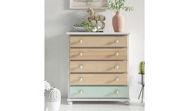 Taquillón con cajones estilo provenzal fabricado en madera Ref MCJI10049