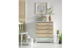 Taquillón con cajones estilo provenzal fabricado en madera Ref MCJI10049