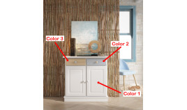 Taquillón estilo provenzal fabricado en madera de Pino Ref MCJI10050