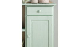 Taquillón con espejo estilo provenzal fabricado en madera de Pino Ref MCJI10051