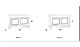 Arcón de madera estilo provenzal Ref MCJI10052