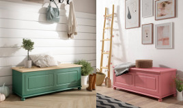 Arcón de madera estilo provenzal Ref MCJI10052