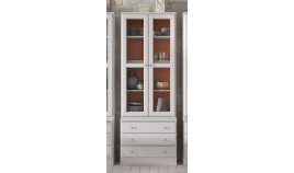 Vitrina con cajones en madera de Pino