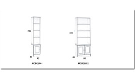 Librero fabricado en madera de Pino Ref MCJI10058