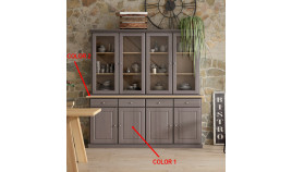 Aparador Vitrina fabricado en madera Ref MCJI10063