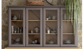 Aparador Vitrina fabricado en madera Ref MCJI10063