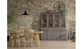 Aparador Vitrina fabricado en madera Ref MCJI10063