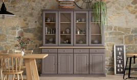 Aparador Vitrina fabricado en madera Ref MCJI10063