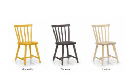 Silla en madera de pino acabado a elegir Ref MCJI10064