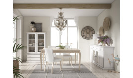 Vitrina con cajones fabricada en madera Ref MCJI10066