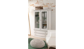 Vitrina con cajones fabricada en madera Ref MCJI10066