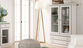 Vitrina con cajones fabricada en madera Ref MCJI10066