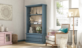 Librero con cajones en madera de Pino Ref MCJI10070