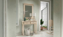 Taquillón con espejo fabricado en madera Ref MCJI10072