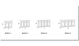 Aparador de madera de Pino Ref MCJI10073