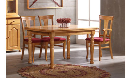 Silla de estilo provenzal fabricada en madera de pino Ref MCJI10119