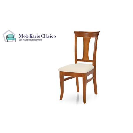 Silla de estilo provenzal fabricada en madera de pino Ref MCJI10119