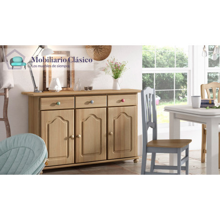 Aparador provenzal en madera de Pino en diferentes tamaños Ref MCJI10040