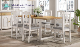 Silla provenzal fabricada en madera de pino