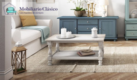 Mueble televisión provenzal fabricado en madera