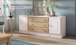 Mueble televisión fabricado en madera de Pino Ref MCJI10055