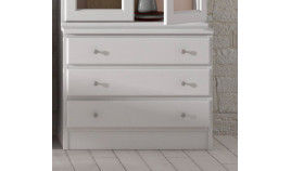 Vitrina con cajones en madera de Pino Ref MCJI10057