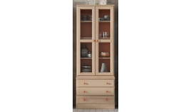 Vitrina con cajones en madera de Pino Ref MCJI10057