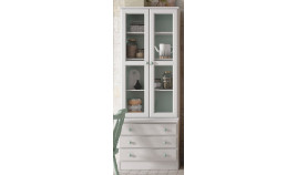 Vitrina con cajones en madera de Pino Ref MCJI10057