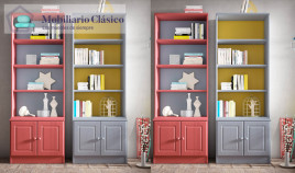 Librero fabricado en madera de Pino Ref MCJI10058