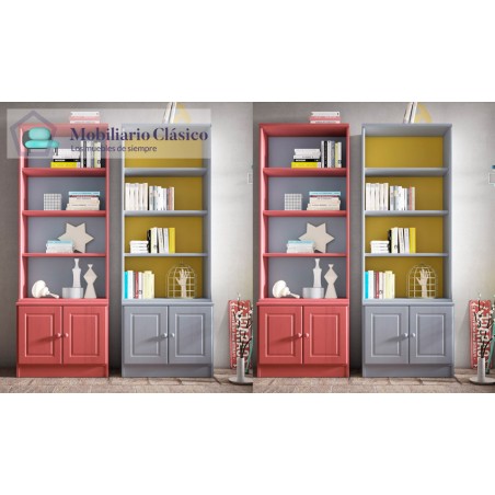 Librero fabricado en madera de Pino Ref MCJI10058