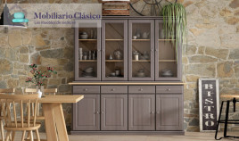 Aparador Vitrina fabricado en madera Ref MCJI10063