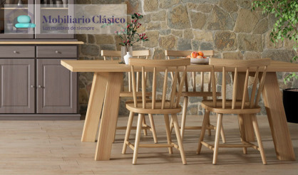 Silla en madera de pino acabado a elegir Ref MCJI10064