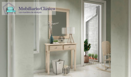 Taquillón con espejo fabricado en madera Ref MCJI10072