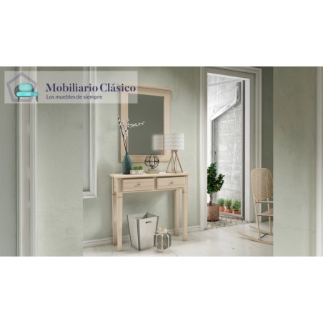 Taquillón con espejo fabricado en madera Ref MCJI10072